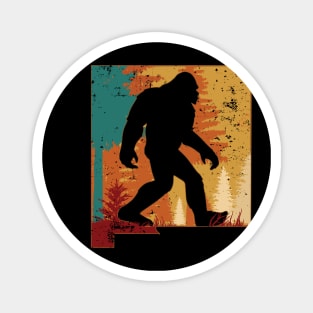 Bigfoot Retro Vintage Sasquatch New Mexico Magnet